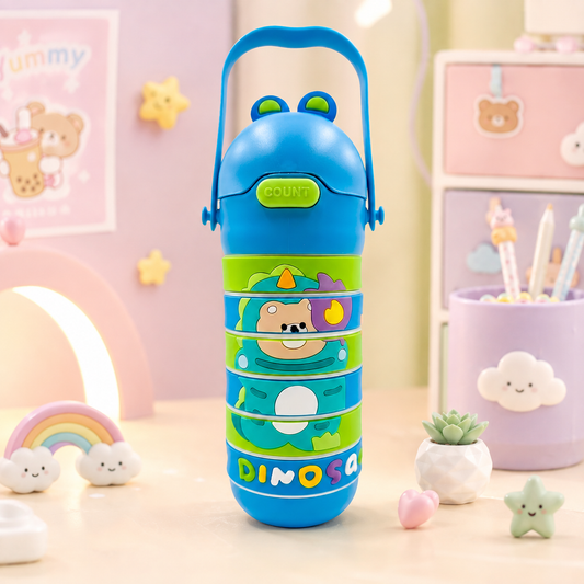 Dinosaur Stacking Water Bottle - Angle 2
