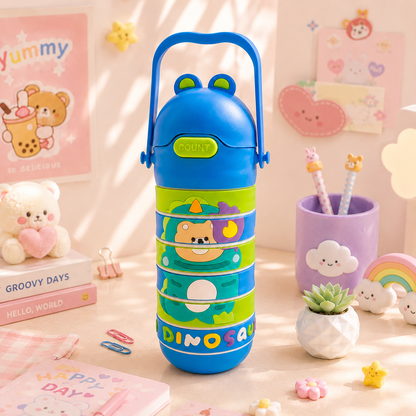 Dinosaur Stacking Water Bottle - Gift Box Packaging