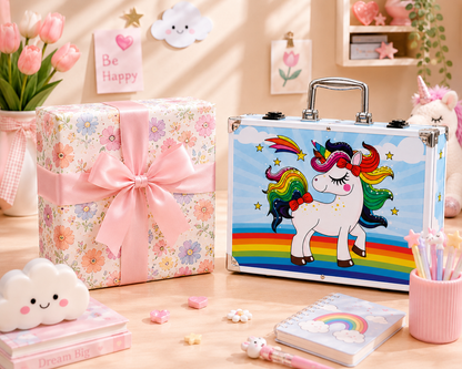Rainbow Unicorn Art Case - Gift Box Packaging