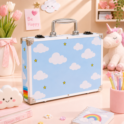 Rainbow Unicorn Art Case - Side View