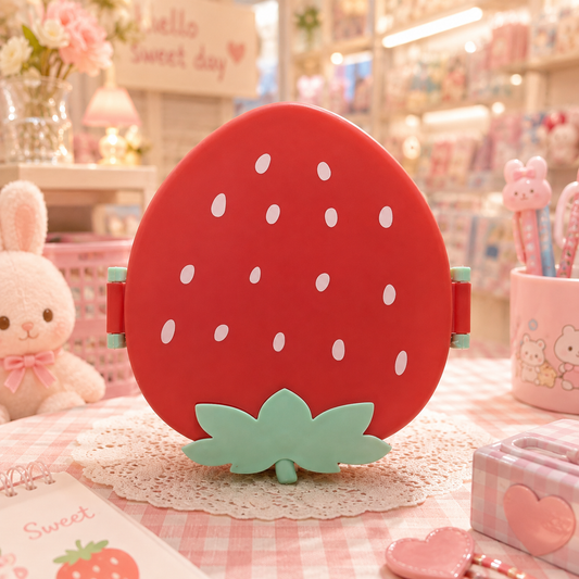 Kawaii Strawberry Bento Lunch Box - front view