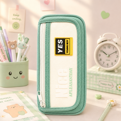 Nice Pleasant Day Mint pencil pouch