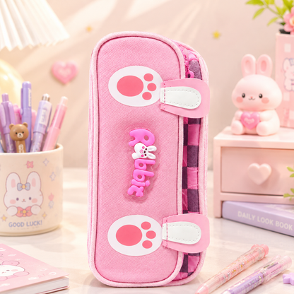Rabbit Paw Pink pencil pouch