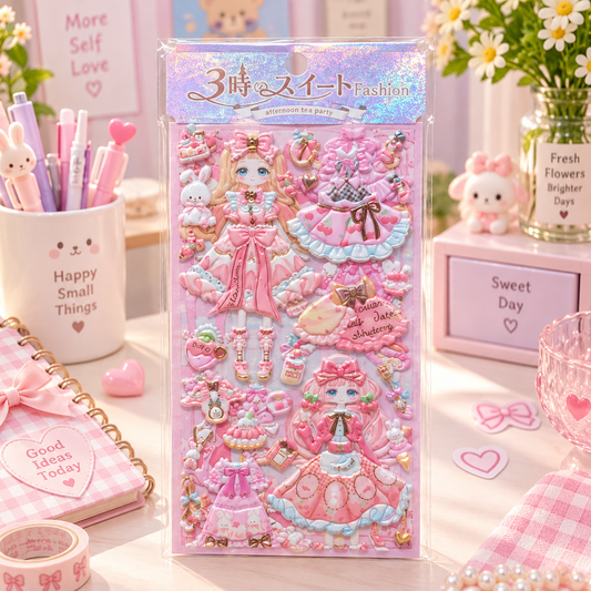Dress Up Doll sticker design