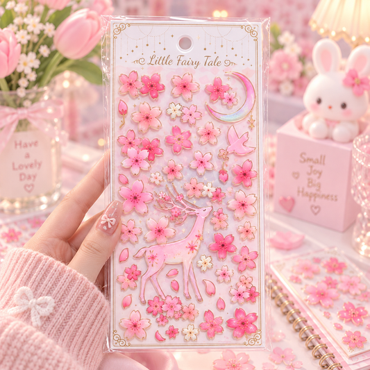 Sakura Fairy Tale sticker design