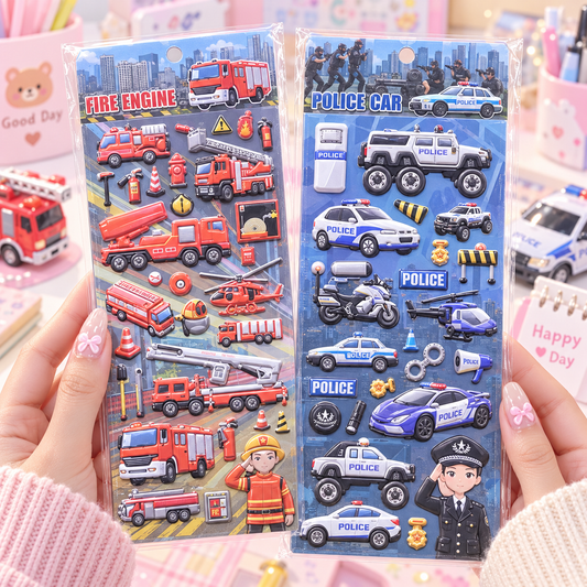 Police Car sticker design