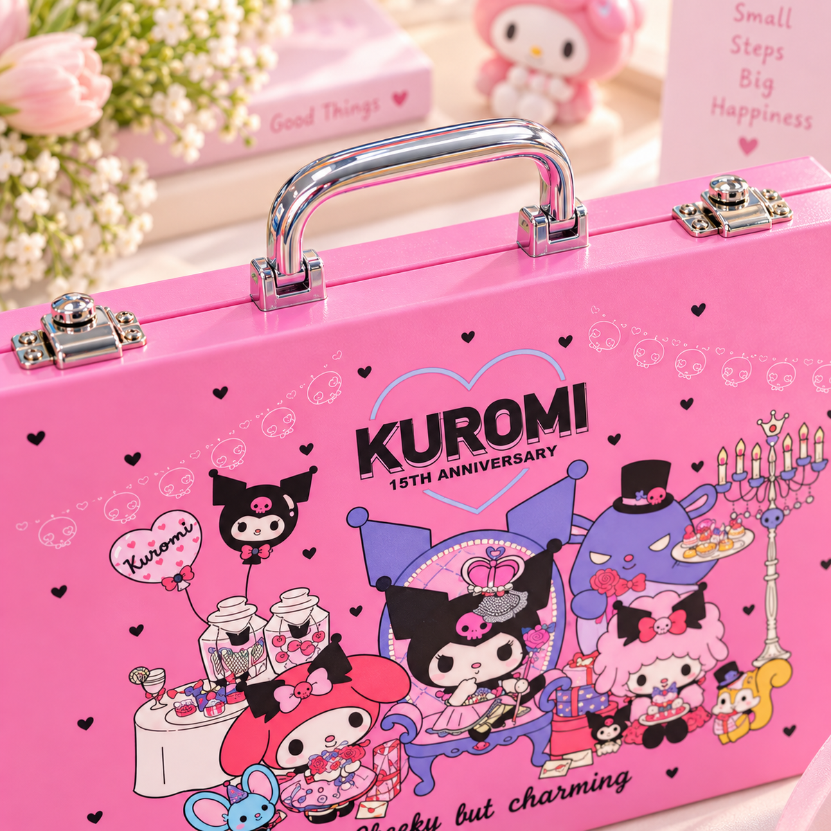 💜 Kuromi 180PCS Art & Craft Case for Kids – Cute Drawing & Colouring Kit