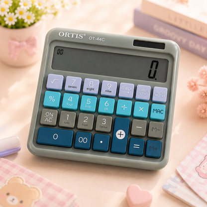 ORTIS OT-44C Calculator - plain desk view