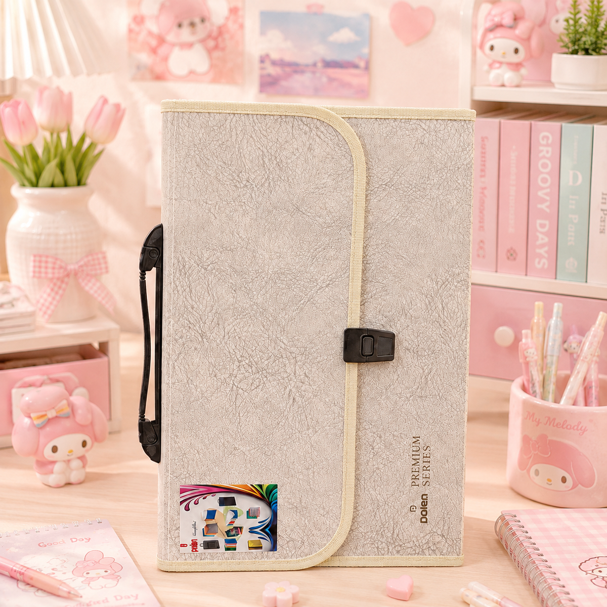 Polen Premium Series File Folder - bookshelf scene