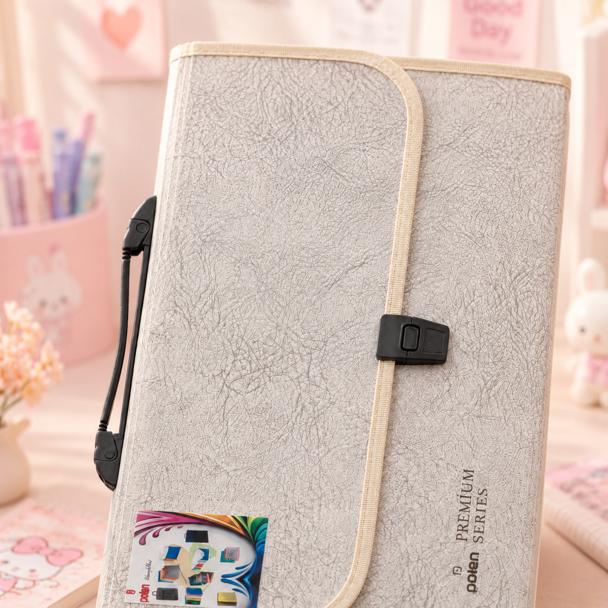 Polen Premium Series File Folder - buckle detail