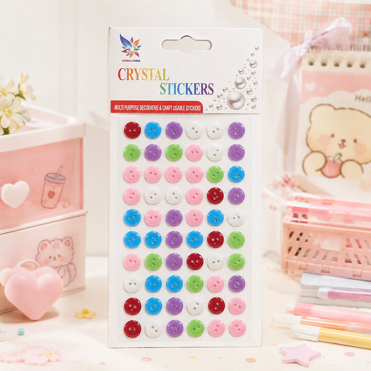 Crystal Button sticker design