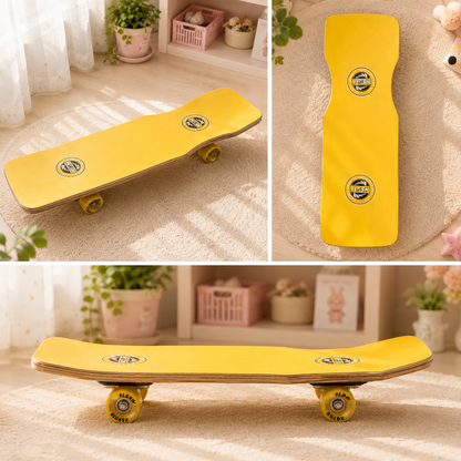 Flash Wooden Fish Skateboard - multi-angle collage