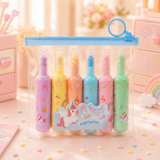 Magic Unicorn Highlighter Set - front view alternate scene