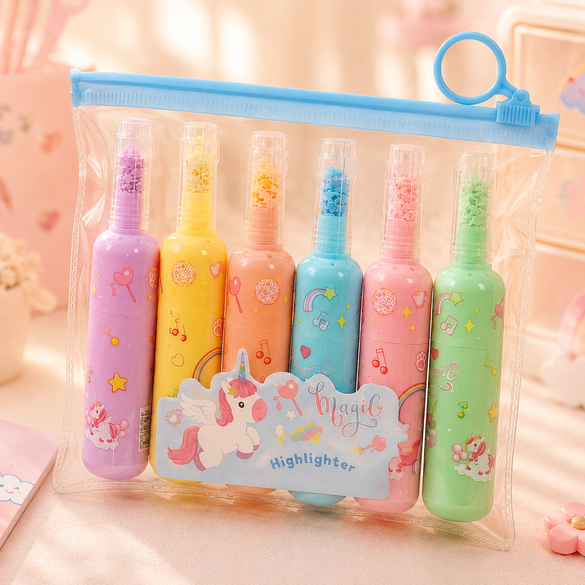 Magic Unicorn Highlighter Set - front view close angle