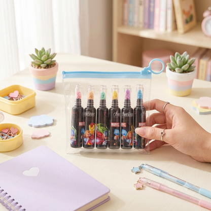 Marvel Avengers Highlighter Set - desk scene held in hand