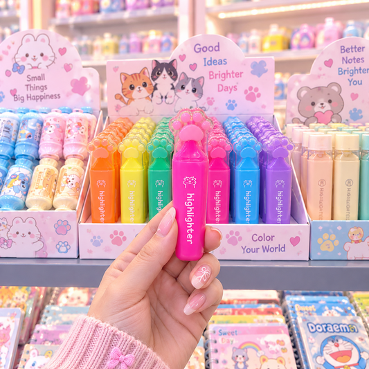 Cute cat paw highlighter pen hero product image
