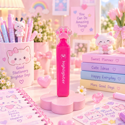 Cute cat paw highlighter lifestyle product image