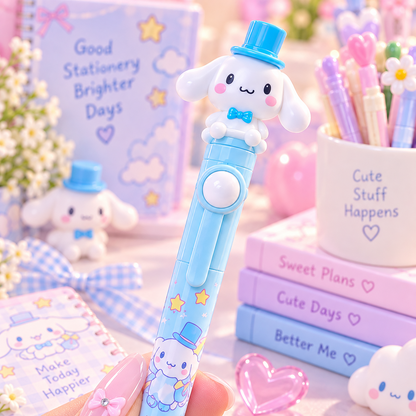 Cinnamoroll cute kawaii press pen closeup