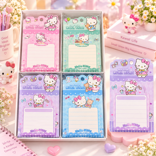 Hello Kitty Girl Talk note paper pack display