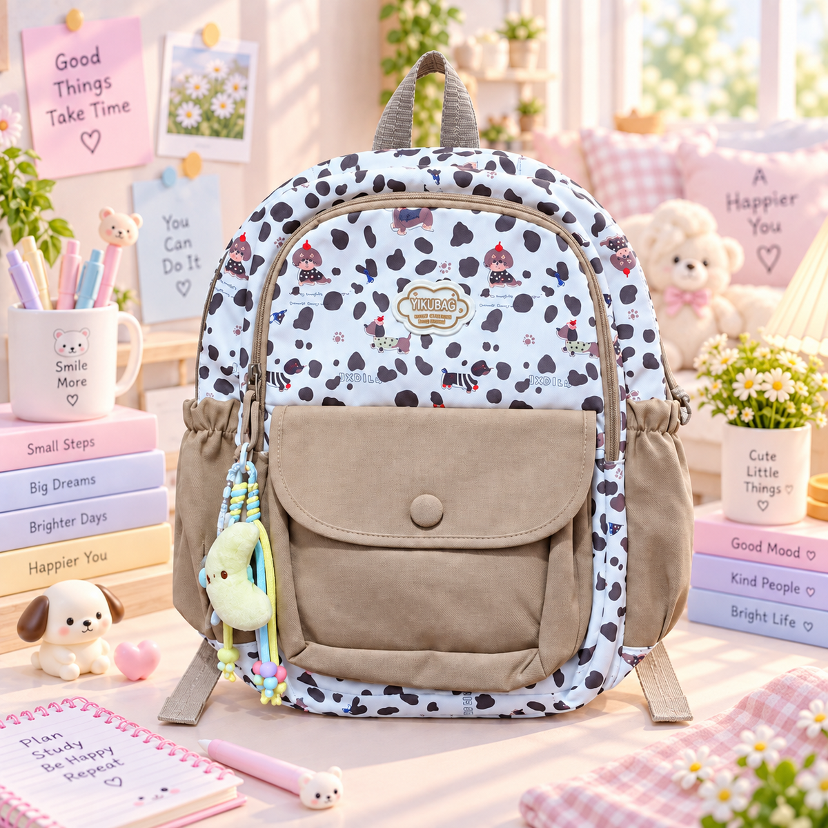 Cow Print kawaii backpack — product image 10