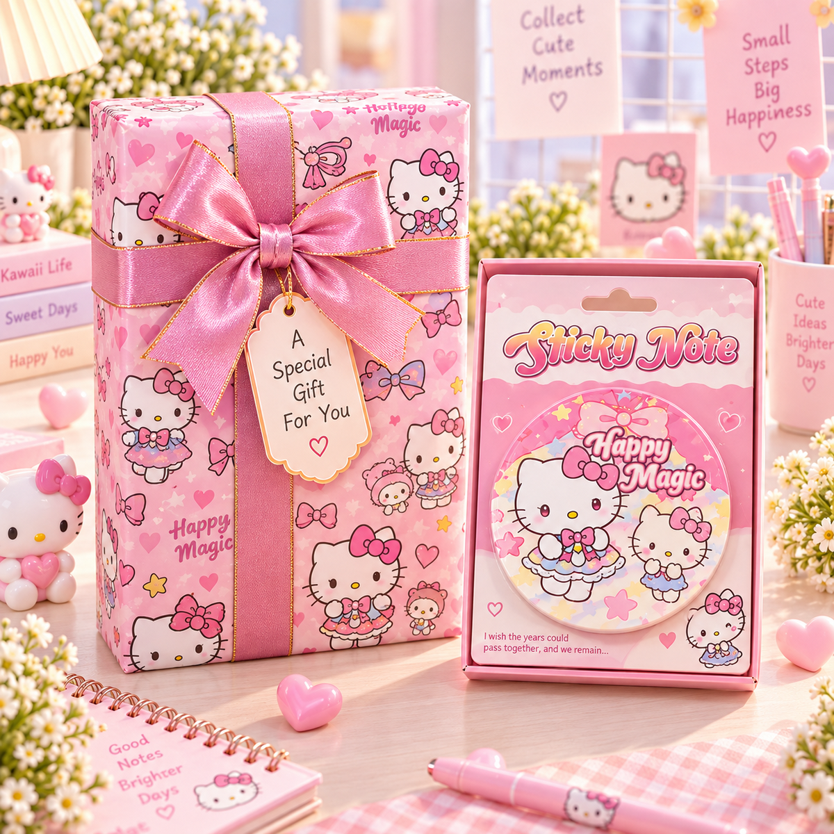 Kawaii sticky notes premium gift packaging