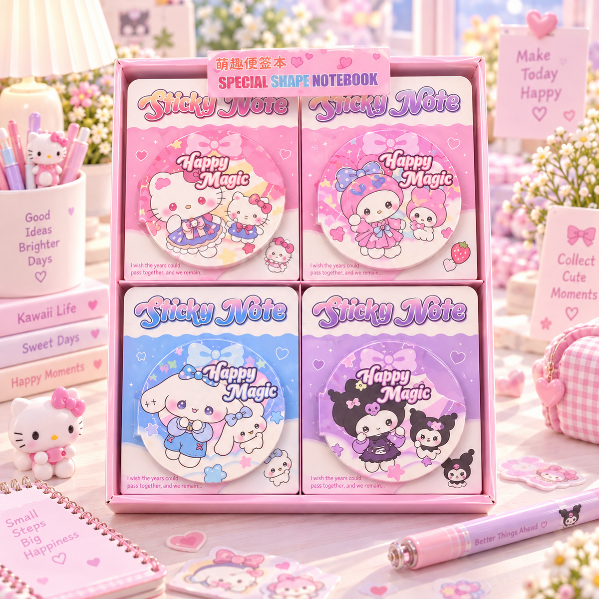 Kawaii sticky notes lifestyle