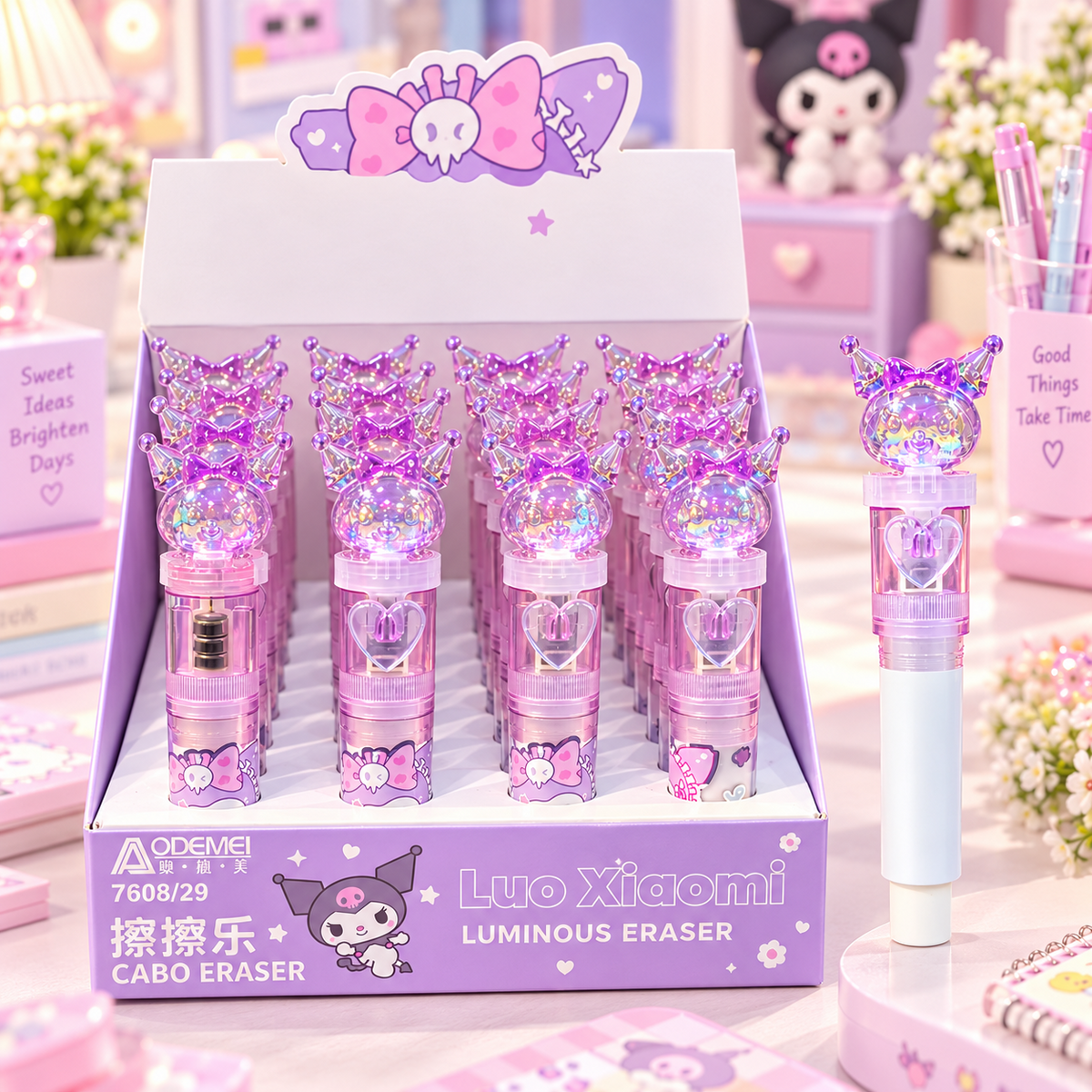 Kuromi luminous eraser hero product image