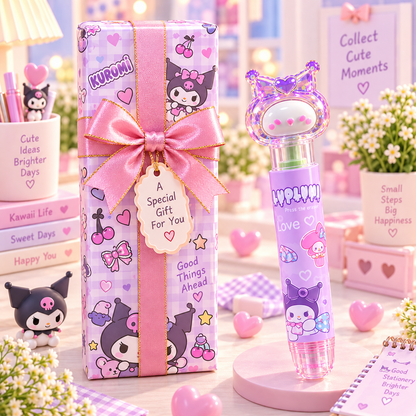 Kuromi press eraser pen premium gift packaging