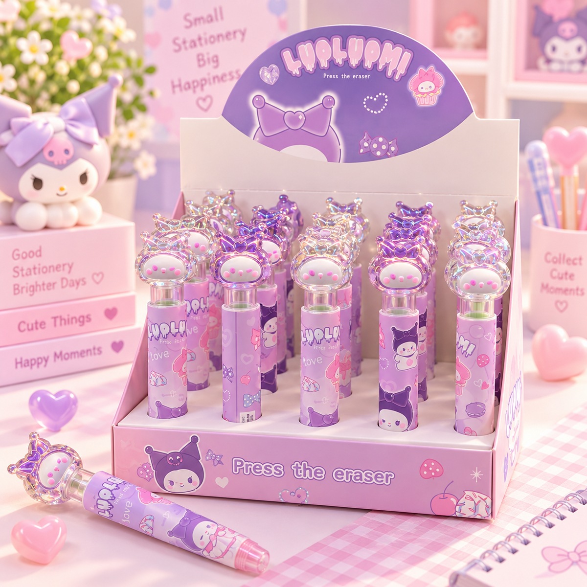 Kuromi Press Eraser Pen