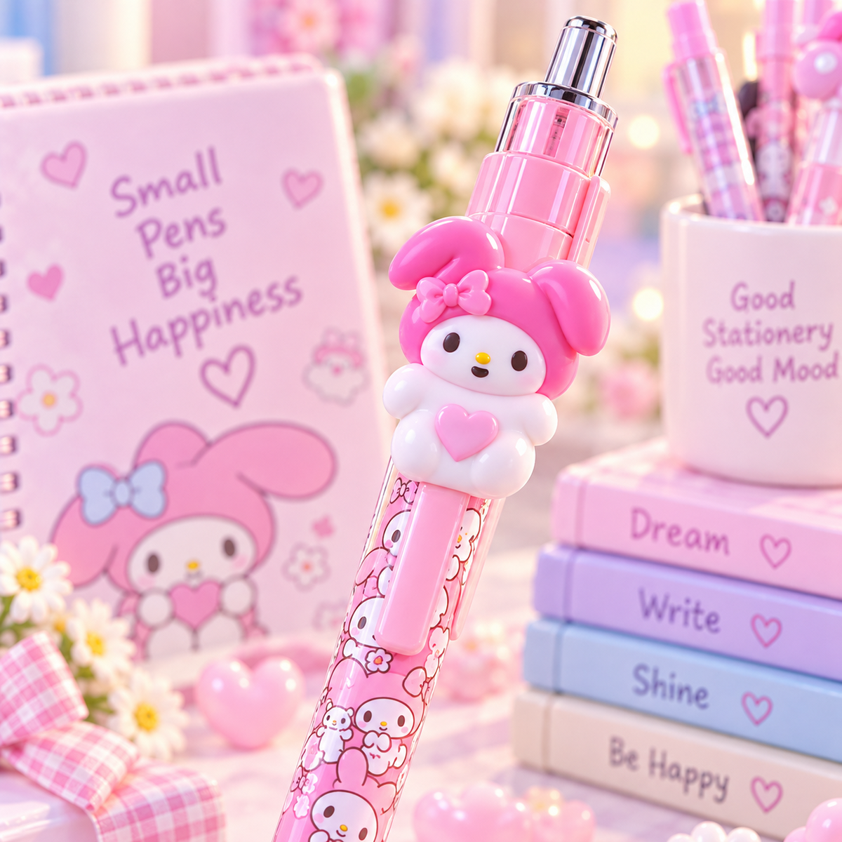 My Melody character pen close-up