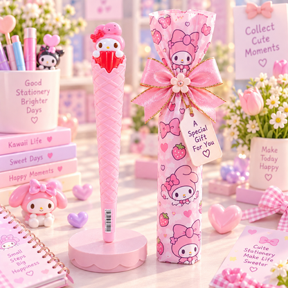 My Melody ice cream cone pen premium gift packaging