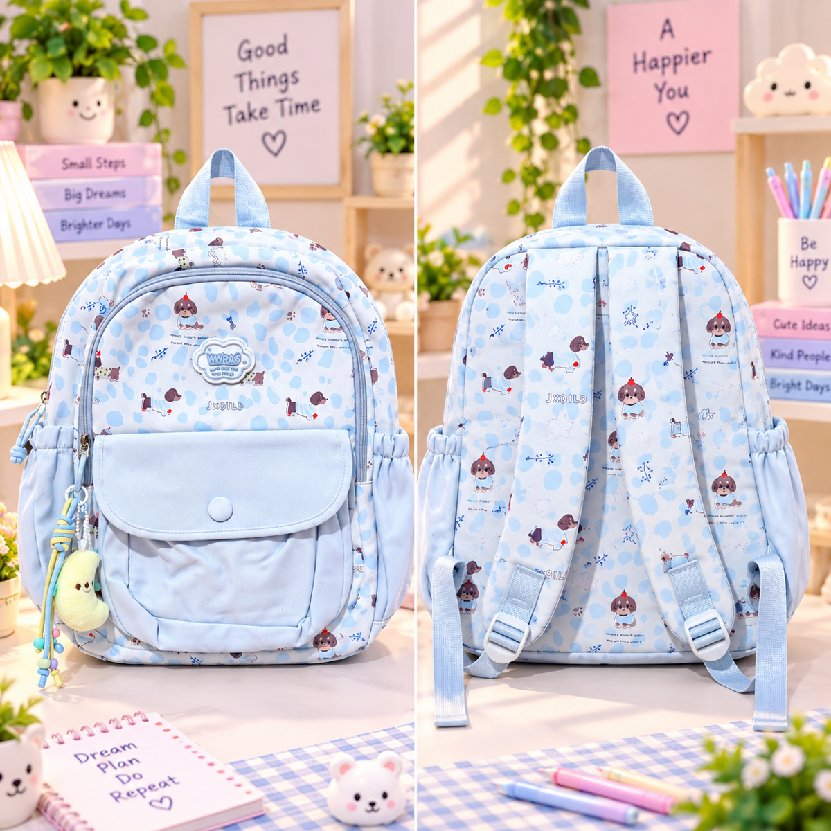 Front and back view