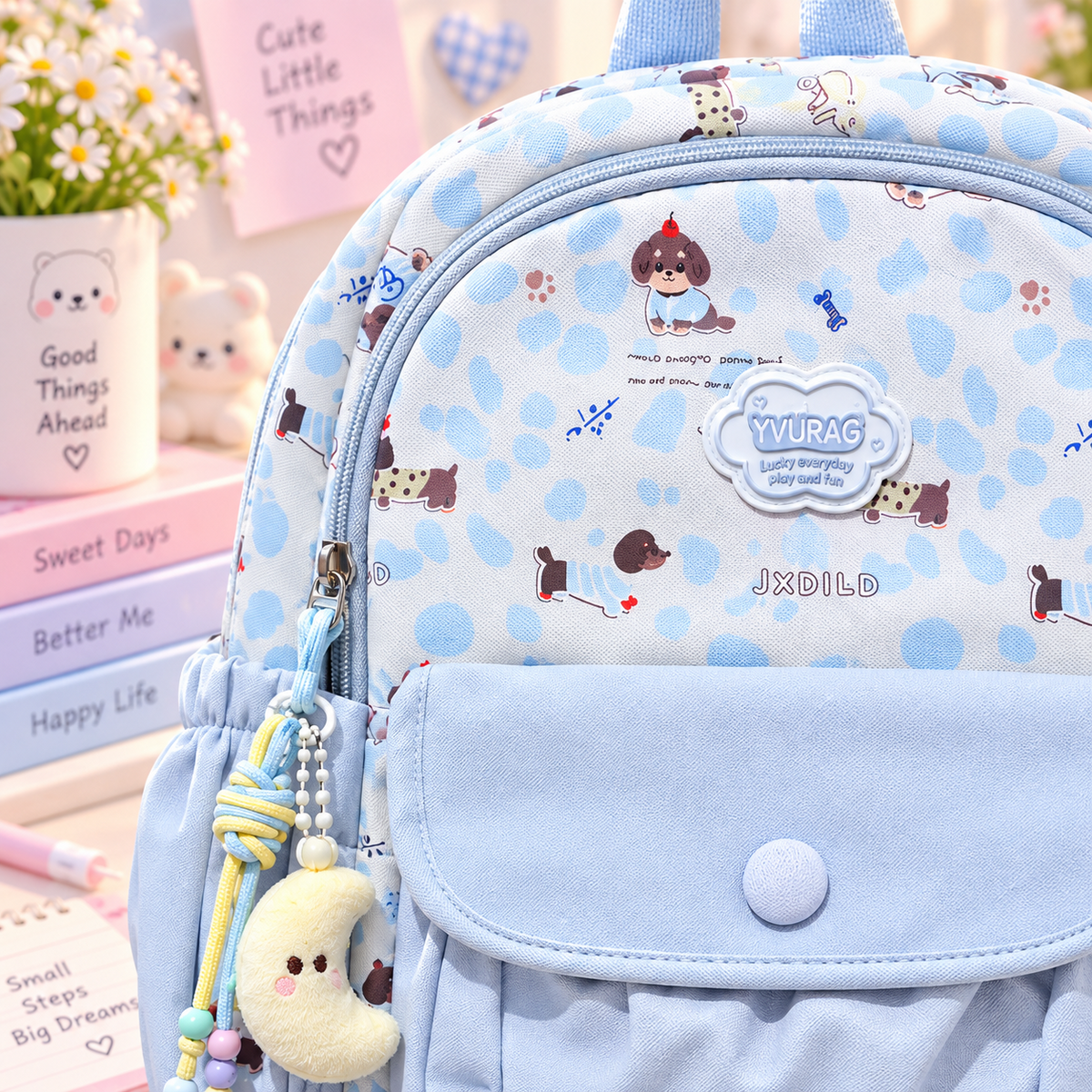 Backpack detail close-up