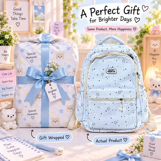 Light Blue Star kawaii backpack β product image 7