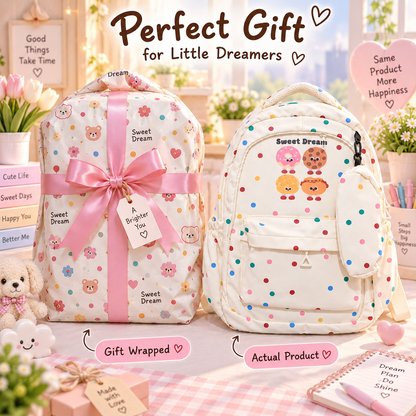 Kawaii Sweet Dream confetti backpack gift packaging