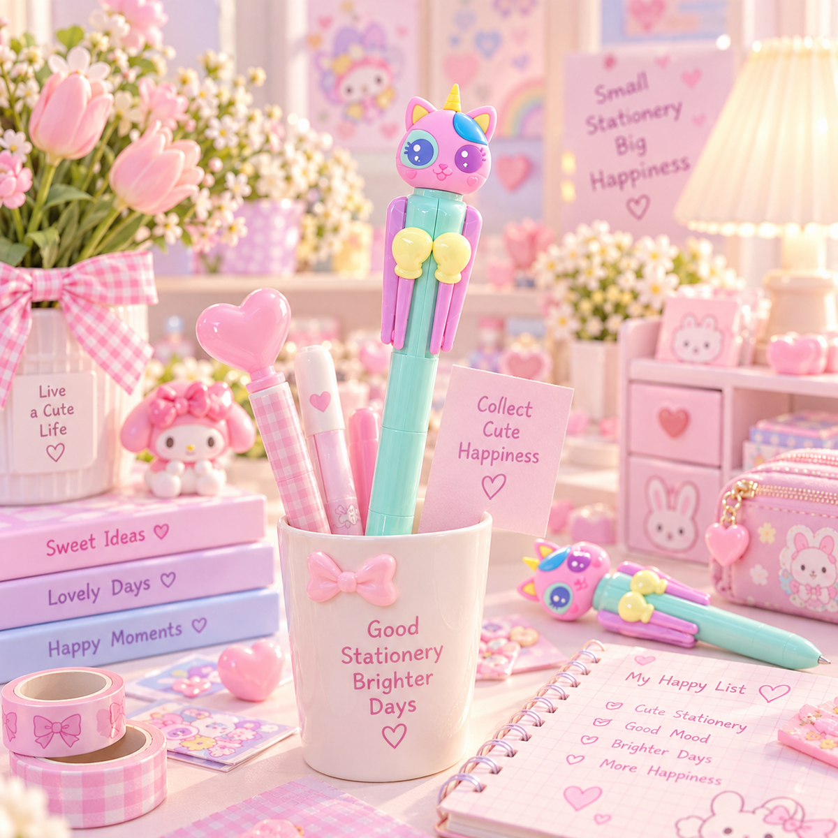 Unicorn Cat Pen kawaii stationery lifestyle