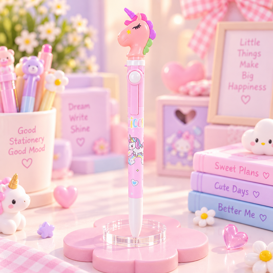 Unicorn pen display cute stationery